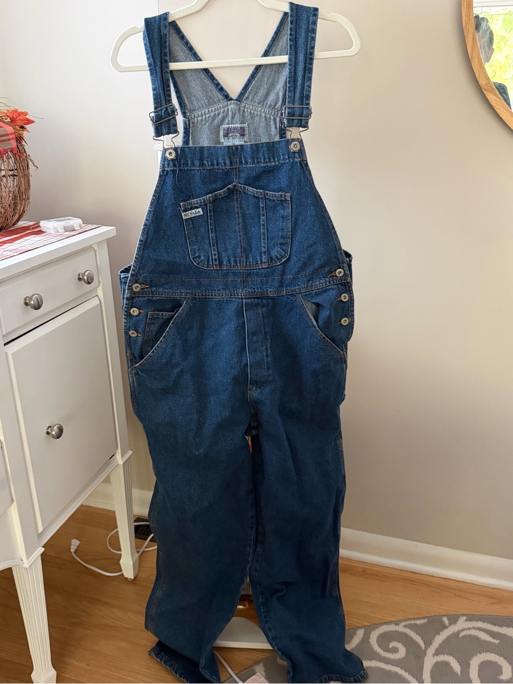 Classic Dark Blue Denim Overalls